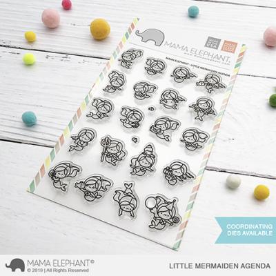 Mama Elephant Clear Stamps - Little Mermaiden Agenda